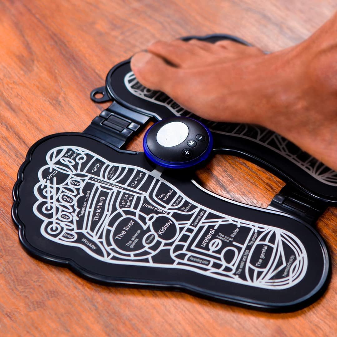 Foot Massager Pain Relief,Elecrtic EMS Massage Mat -8 Mode/16 Vibration Automatic Wireless Folding Massager (Foot Massager) Foot Massager Pain Relief,Elecrtic EMS Massage Mat -8 Mode/16 Vibration Automatic Wireless Folding Massager (Foot Massager)